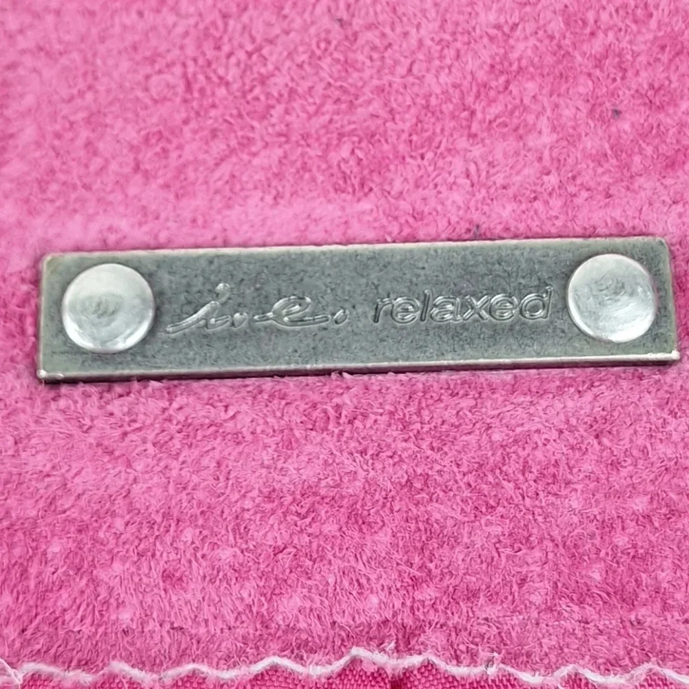 INC International Concepts Suede Pink XL Womens Jacket Silver Colored Zippers - Picture 14 of 16